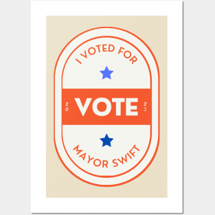 I voted for Mayor Swift Eras Tour Posters and Art